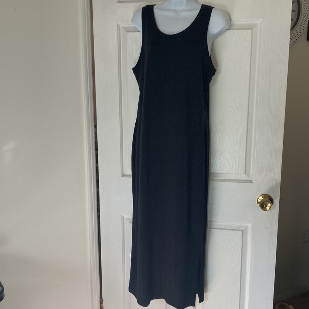 Steven Craig Womens Black Tank Dress Pima Cotton Modal Spandex Sz Large NWT